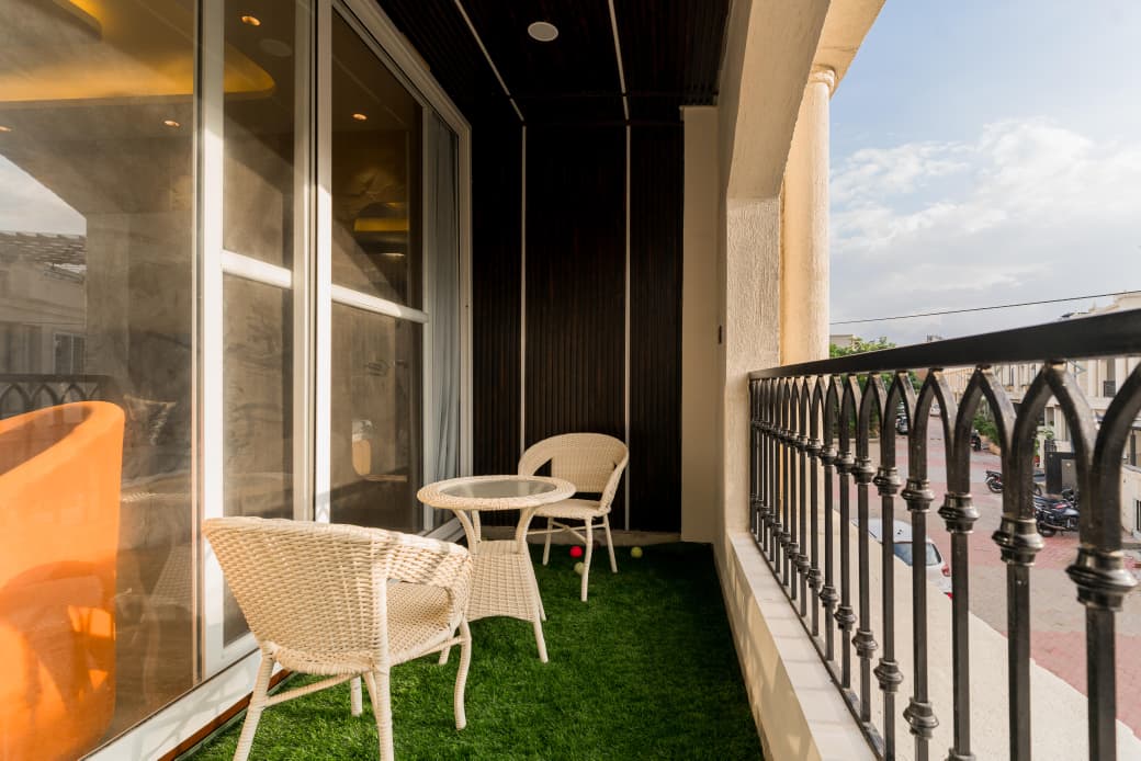 Evening Balcony Retreat — Residential interior in Indore